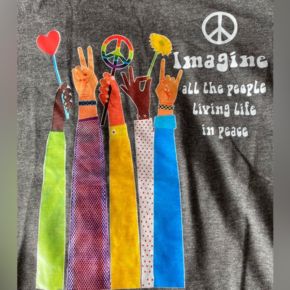 Imagine Lennon Inspired Graphic T-Shirt - Picture 6 of 12